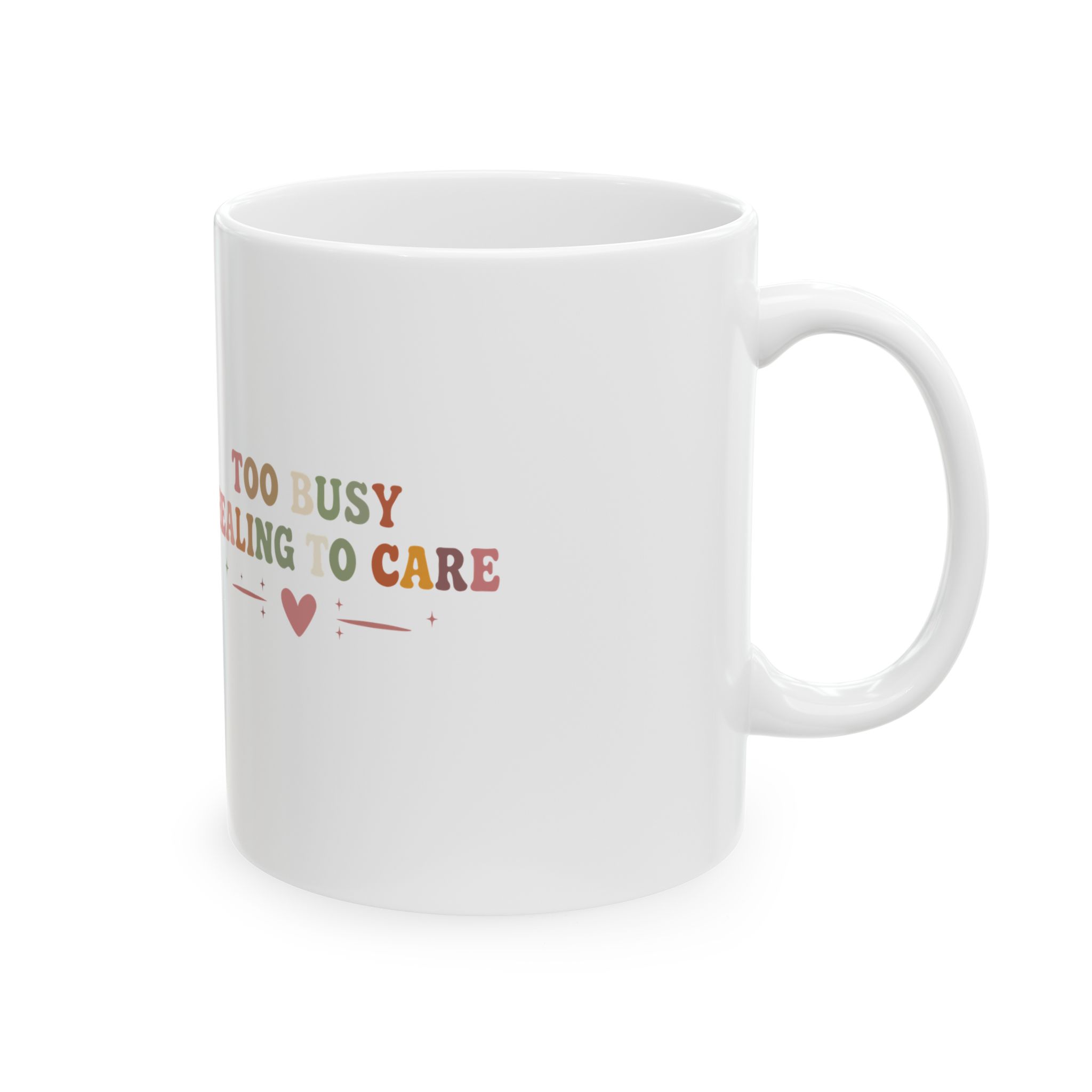 I Do Not Care Club Ceramic Mug — Funny Retro Typography Coffee Cup (11oz) - Image 4