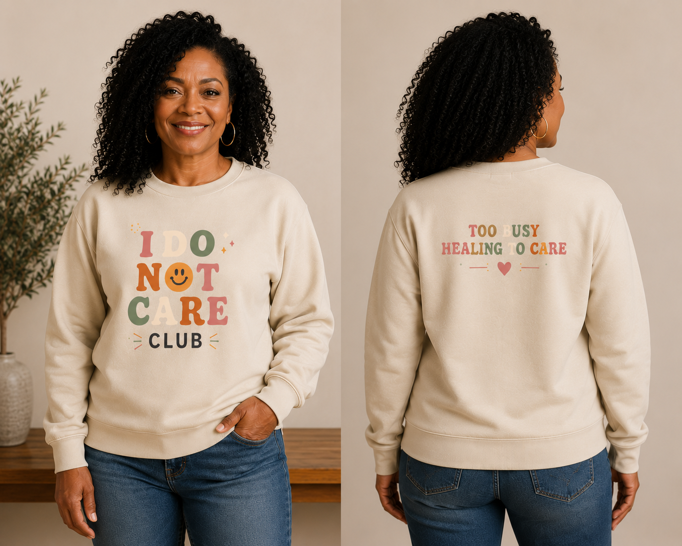 I Do Not Care Club™ Unisex Crewneck Sweatshirt - Image 3
